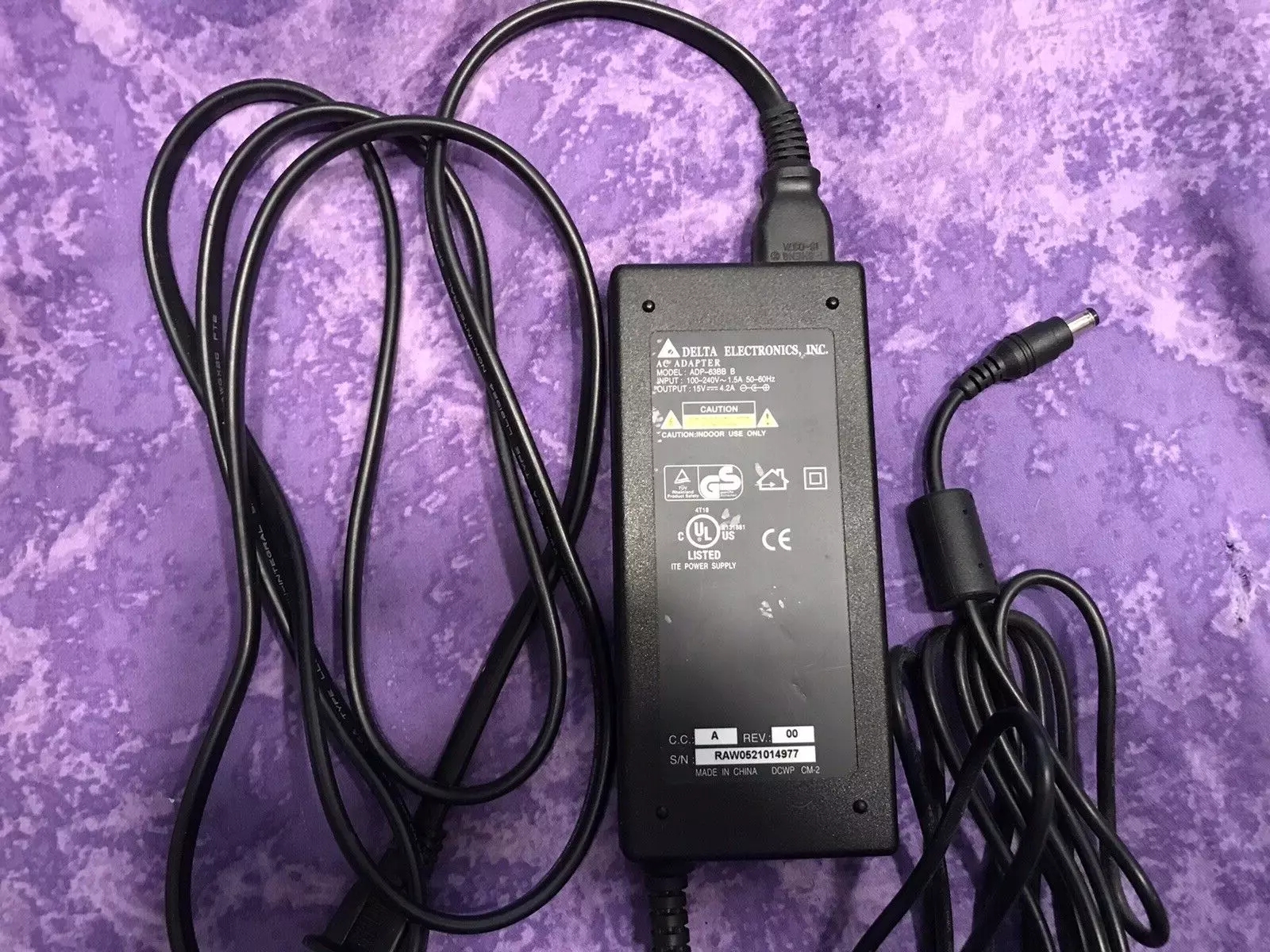*Brand NEW*Genuine Delta ADP-63BB B 15V 4.2A 63W AC Adapter Power Charger Power Supply